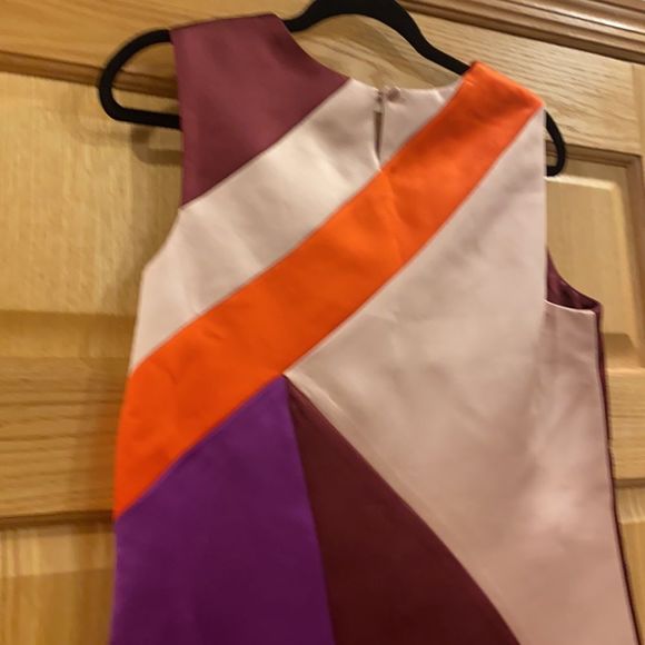 Milly Peau de Soie Seamed Shift Dress - Picture 7 of 8